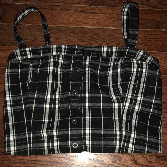 black and white stripped crop top - Picture 5 of 8